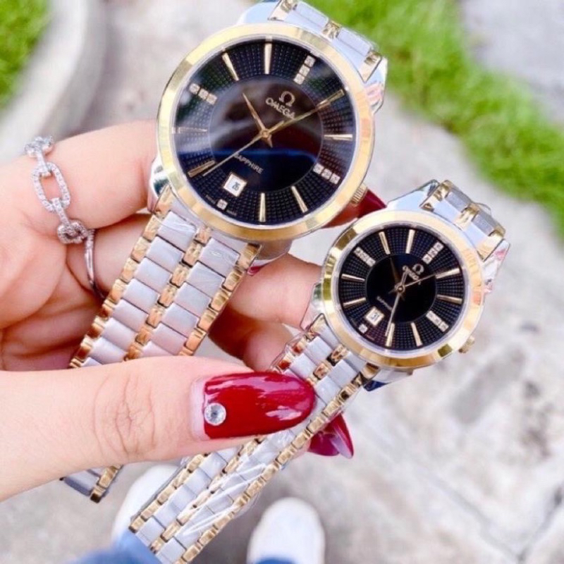 Đồng hồ nam OM 802L dây thép đúc đặc