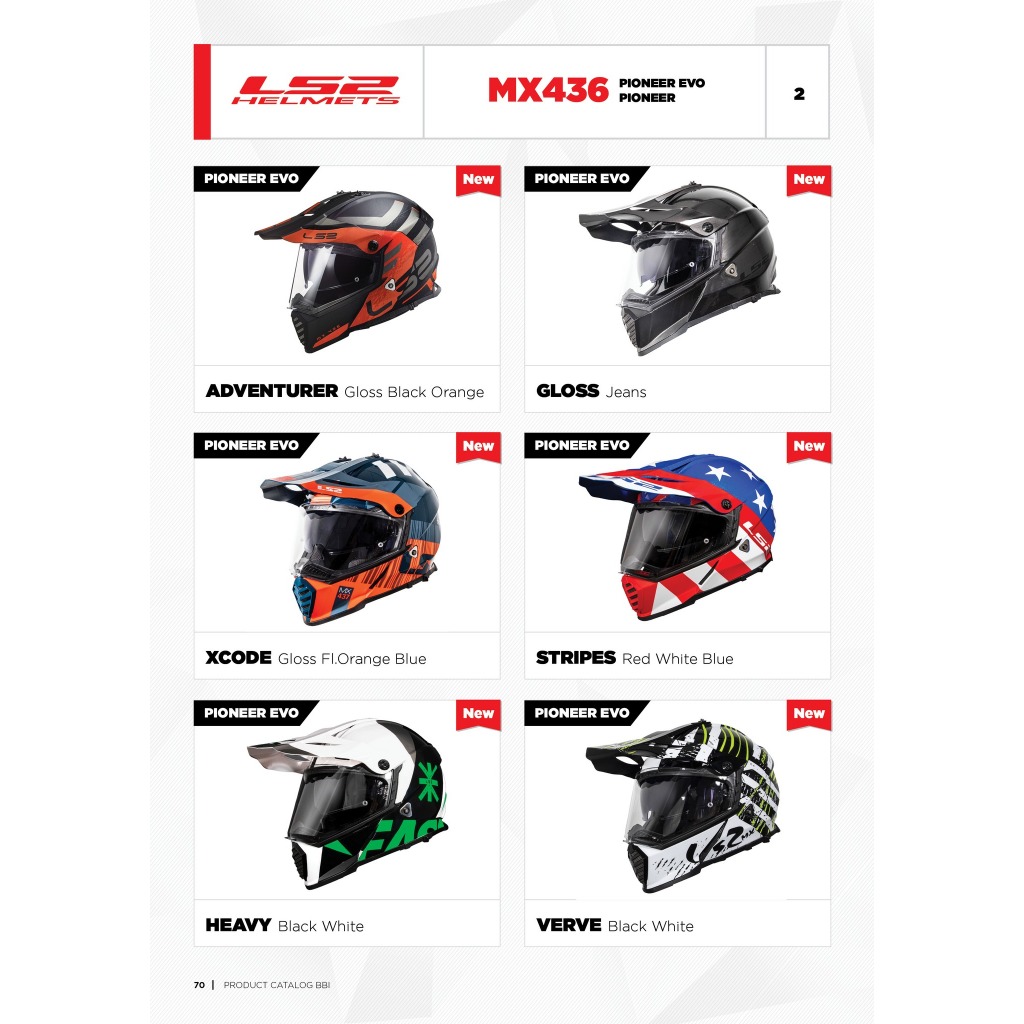 Mũ Bảo Hiểm Dual Sport LS2 MX436 PIONEER EVO  - Bảo hành 5 năm - SPID.VN