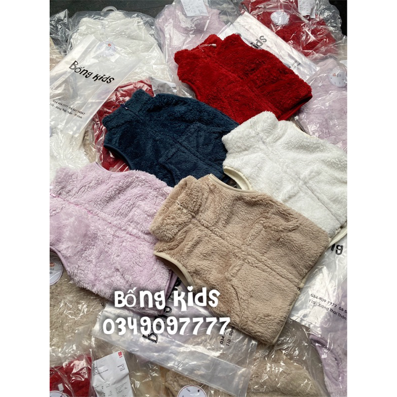 Áo Gile Bé Trai & Bé Gái Lông Cừu UNI