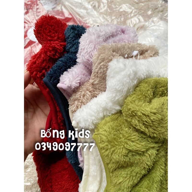 Áo Gile Bé Trai & Bé Gái Lông Cừu UNI