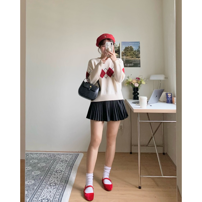 KAYY. Áo len hoạ tiết trám _ Altr