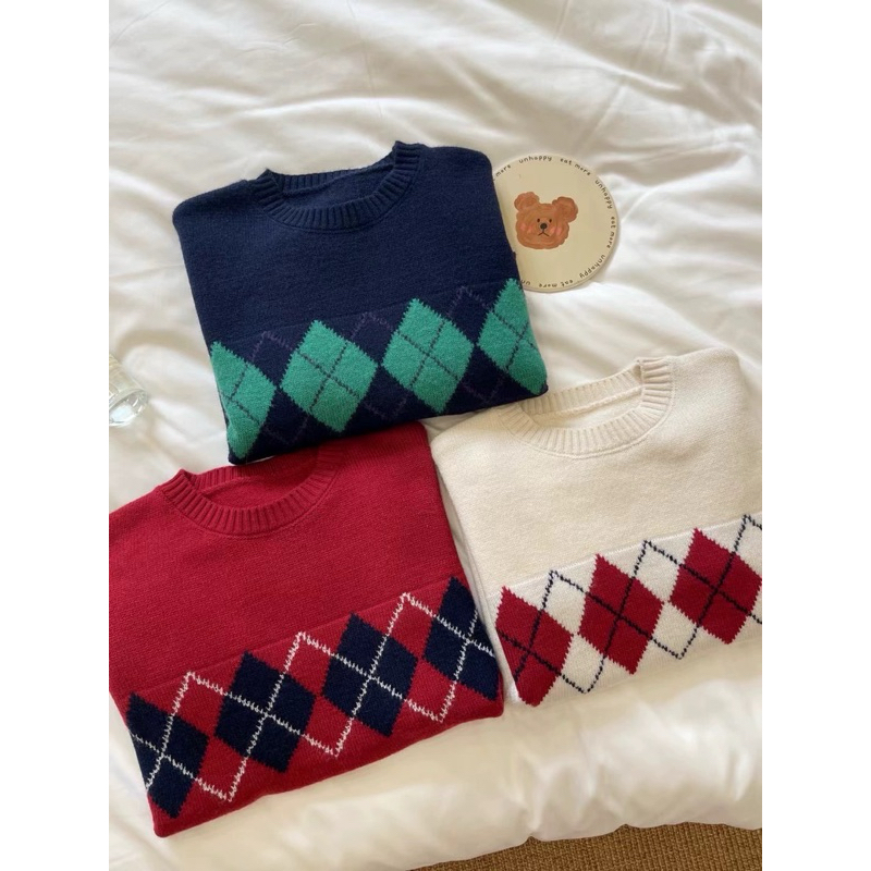 KAYY. Áo len hoạ tiết trám _ Altr