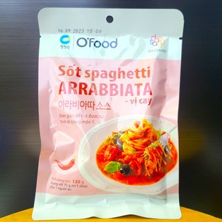 O’food – gói arrab 120g – sốt spaghetti vị cay daesang / arrabbiata spaghetti sauce