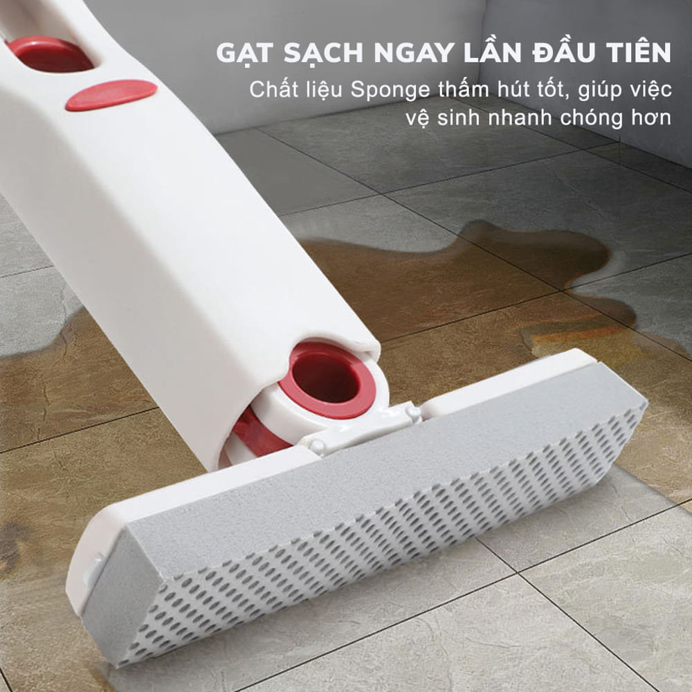 Cây Lau Bếp GODWELL Tự Vắt Thông Minh 25cm Cây Lau Kính Siêu Thấm Hút Đa Năng, Gập Gọn Tiện Lợi - LK01