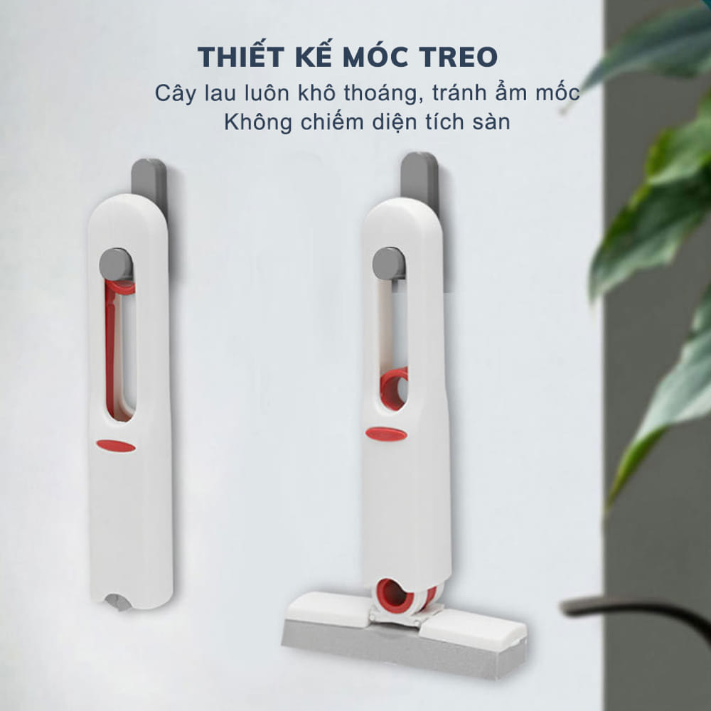 Cây Lau Bếp GODWELL Tự Vắt Thông Minh 25cm Cây Lau Kính Siêu Thấm Hút Đa Năng, Gập Gọn Tiện Lợi - LK01