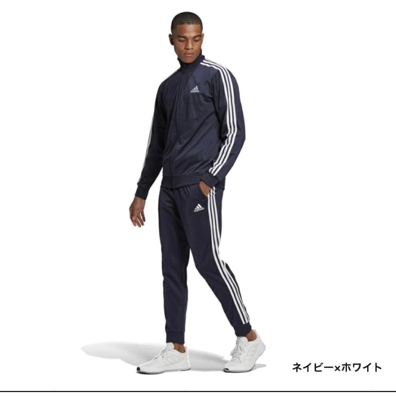 Bộ thể thao nam Adi/dasTrack Suit 3 sọc PRIMEGREEN ESSENTIAL GK9651 & GK9658 Authentic Nhật bản