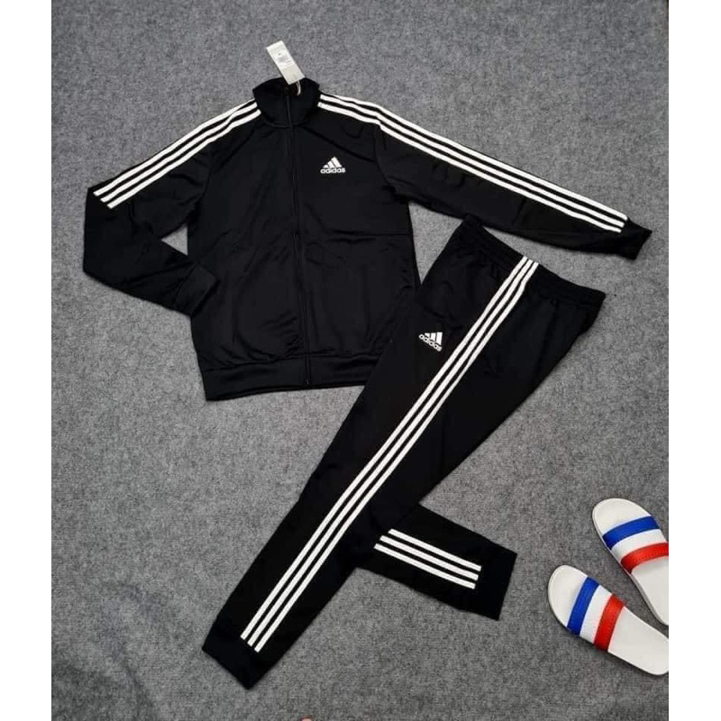 Bộ thể thao nam Adi/dasTrack Suit 3 sọc PRIMEGREEN ESSENTIAL GK9651 & GK9658 Authentic Nhật bản