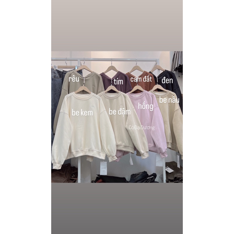 Áo SWT Trơn Lót Nhung