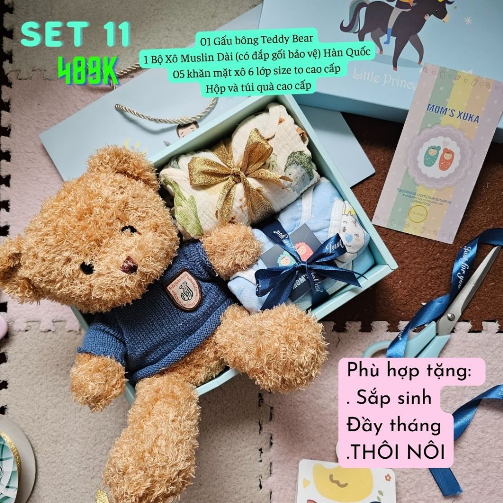 Set quà tặng đầy tháng, Thôi nôi, Sắp sinh