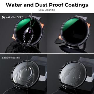 Filter K&F ND4-ND64 (2-6 Stop) Variable and CPL - Filter 2 in 1