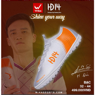 Giày đá bóng wika hđ14 hoàng đức - tặng vớ dệt kim