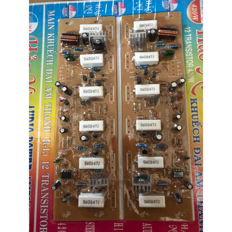 Vỉ công suất âm ly 12 sò 420w