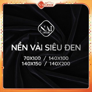 Nền vải "Siêu đen" Nai Decor dùng chụp ảnh sản phẩm
