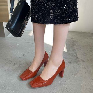 Giày Cao Gót, Giày Mũi Vuông Đế Vuông 7 Phân Thời Trang DS DESI 23D08-2