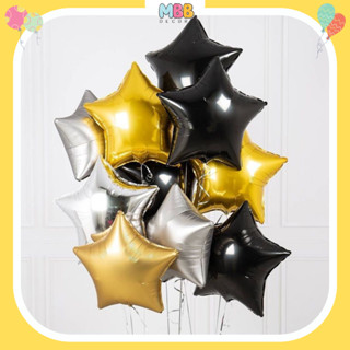 [TẶNG ỐNG HÚT THỔI] Bong Bóng Ngôi Sao 5 Cánh Trang Trí Sinh Nhật Nhiều Màu, Trang Trí Sinh Nhật, Đám Cưới, Phòng Cưới