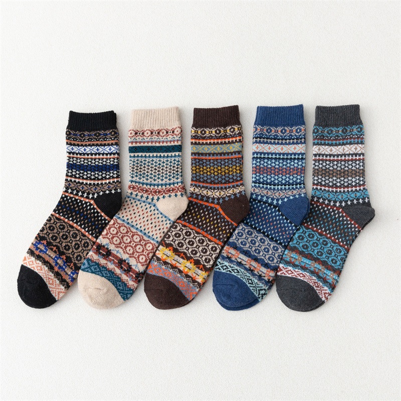 Vớ thổ cẩm họa tiết màu sắc Boho M4
