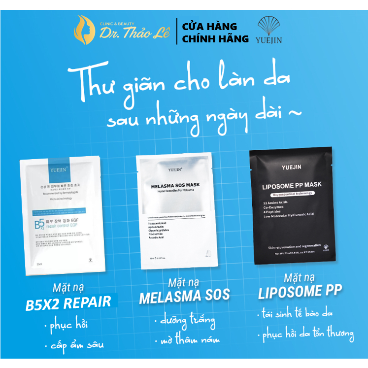 Mặt Nạ Tái Tạo Đa Tầng Làn Da YUEJIN Liposome PP Mask Nuôi Dưỡng Tế Bào, Phục Hồi Nhanh, Cấp Ẩm