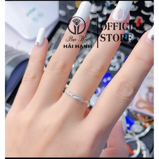 Nhẫn xoắn nhỏ bạc ta HHJ