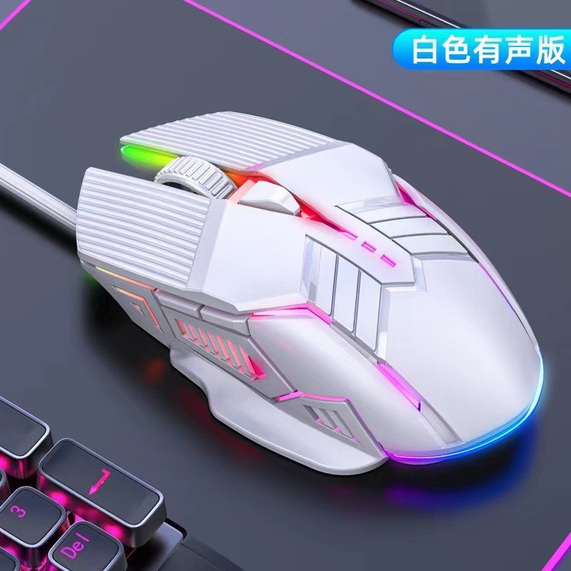 Chuột máy tính gaming có dây ZENDOTECH S800 đèn led RGB 6 nút bấm 3200 DPI cho game thủ làm việc văn phòng - Chính hãng