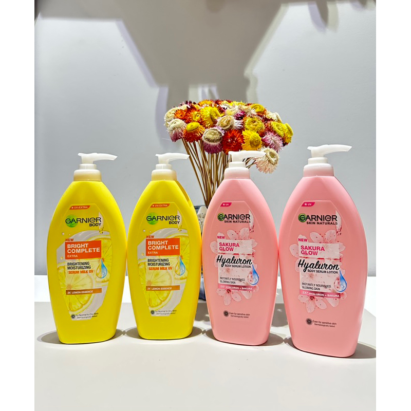 Sữa dưỡng thể trắng da Garnier Body Bright Extra lotion cấp ẩm dưỡng trắng da chuyên sâu 400ml