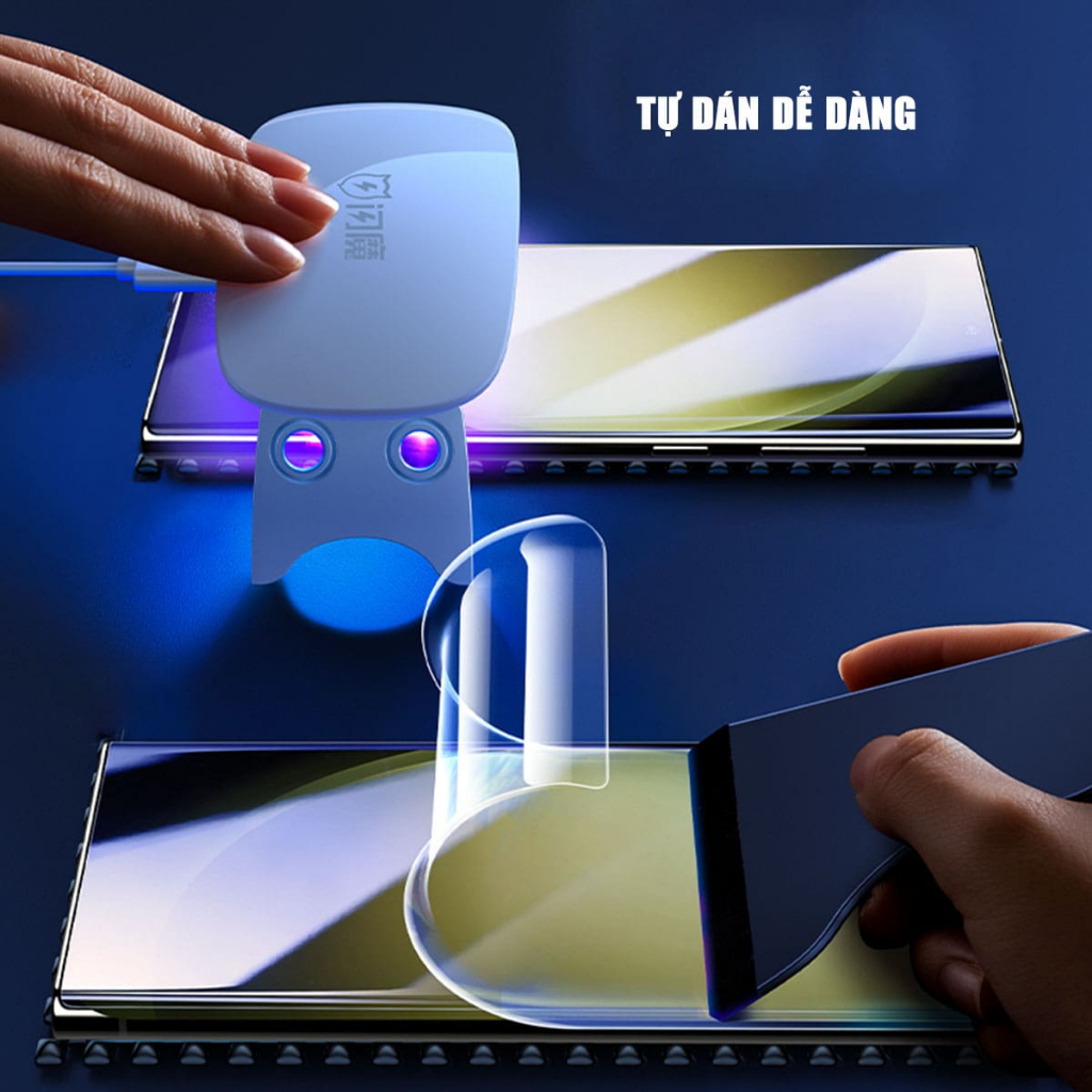 Dán màn hình Samsung S23 Ultra PPF UV Smart Devil full màn hình dẻo trong suốt - Dán PPF UV Samsung Galaxy S23 Ultra
