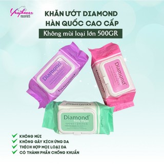 DIAMOND 500GR KHĂN GIẤY ƯỚT CAO CẤP HÀN QUỐC KHÔNG MÙI LOẠI LỚN – YENJHOUSE