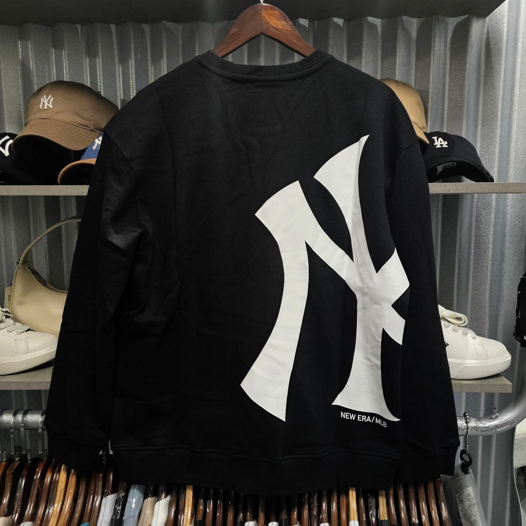 Chính hãng Áo Nỉ New Era x MLB LOGO PATCH Sweatshirt NY - Unisex Nam Nữ - Authentic 100%