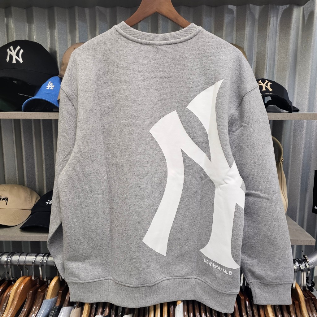 Chính hãng Áo Nỉ New Era x MLB LOGO PATCH Sweatshirt NY - Unisex Nam Nữ - Authentic 100%