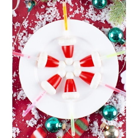 Kẹo que nón Giáng sinh