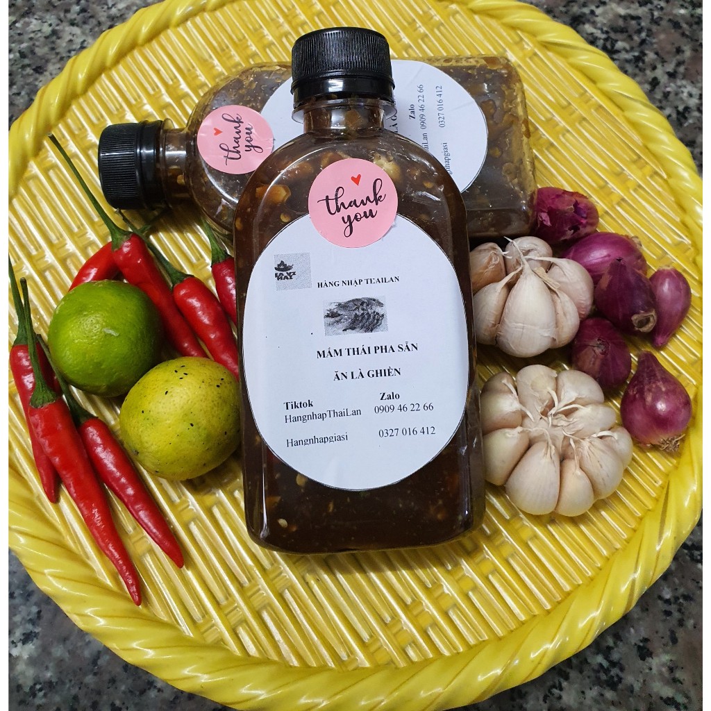 Mắm Thái pha sẵn dùng làm gỏi Somtum,ăn bún, chấm bánh tráng, hải sản cực kỳ tiện lợi 250ml