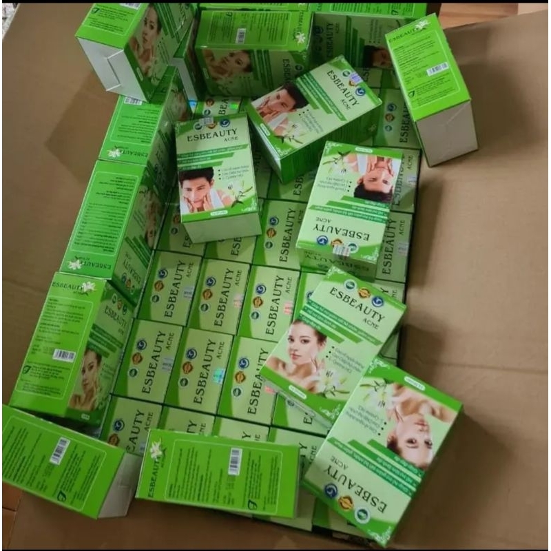 TPBVSK Viên uống giảm mụn Esbeauty Acne Nam và Nữ thải độc, ngừa thâm và điều tiết bã nhờn