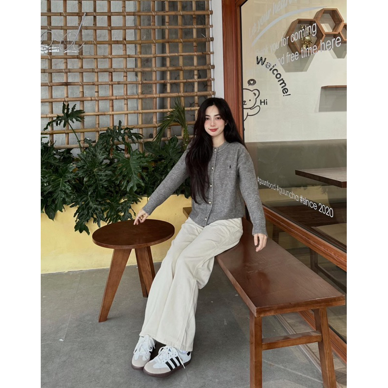 Quần kem trắng siêu đẹp QC