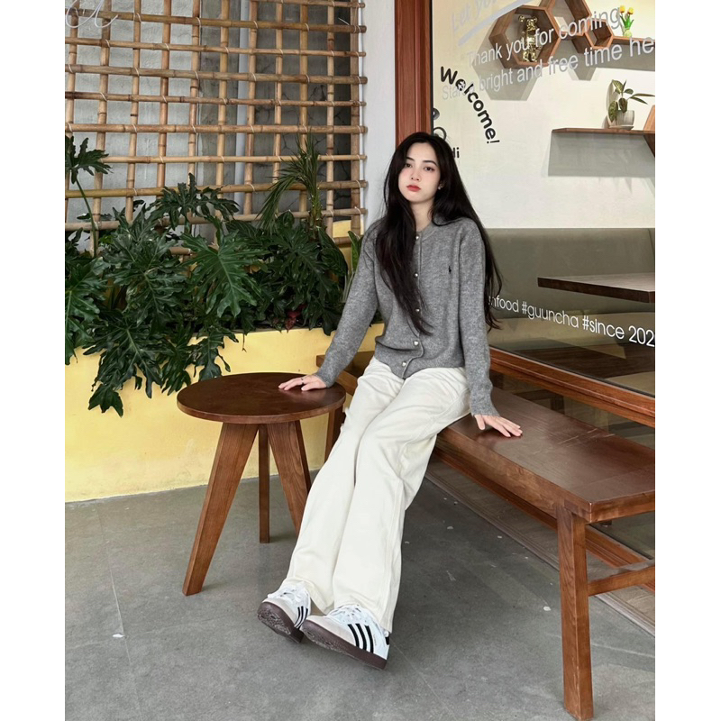 Quần kem trắng siêu đẹp QC