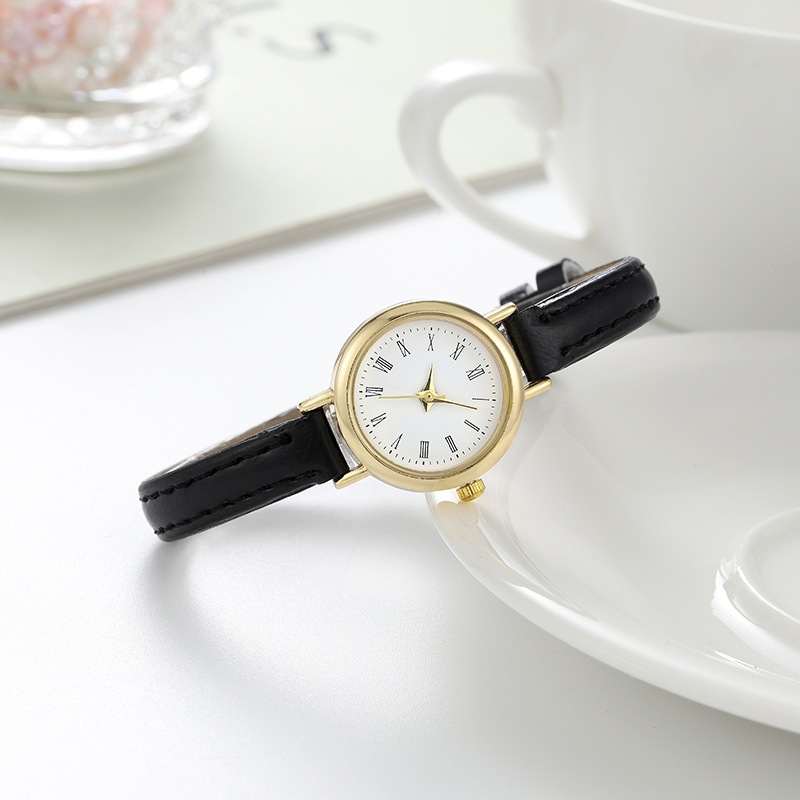 Đồng Hồ Nữ Dây Da Mặt Nhỏ Phong Cách Vintage DH19