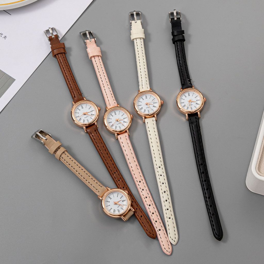 Đồng Hồ Nữ Dây Da Mặt Nhỏ Phong Cách Vintage DH19