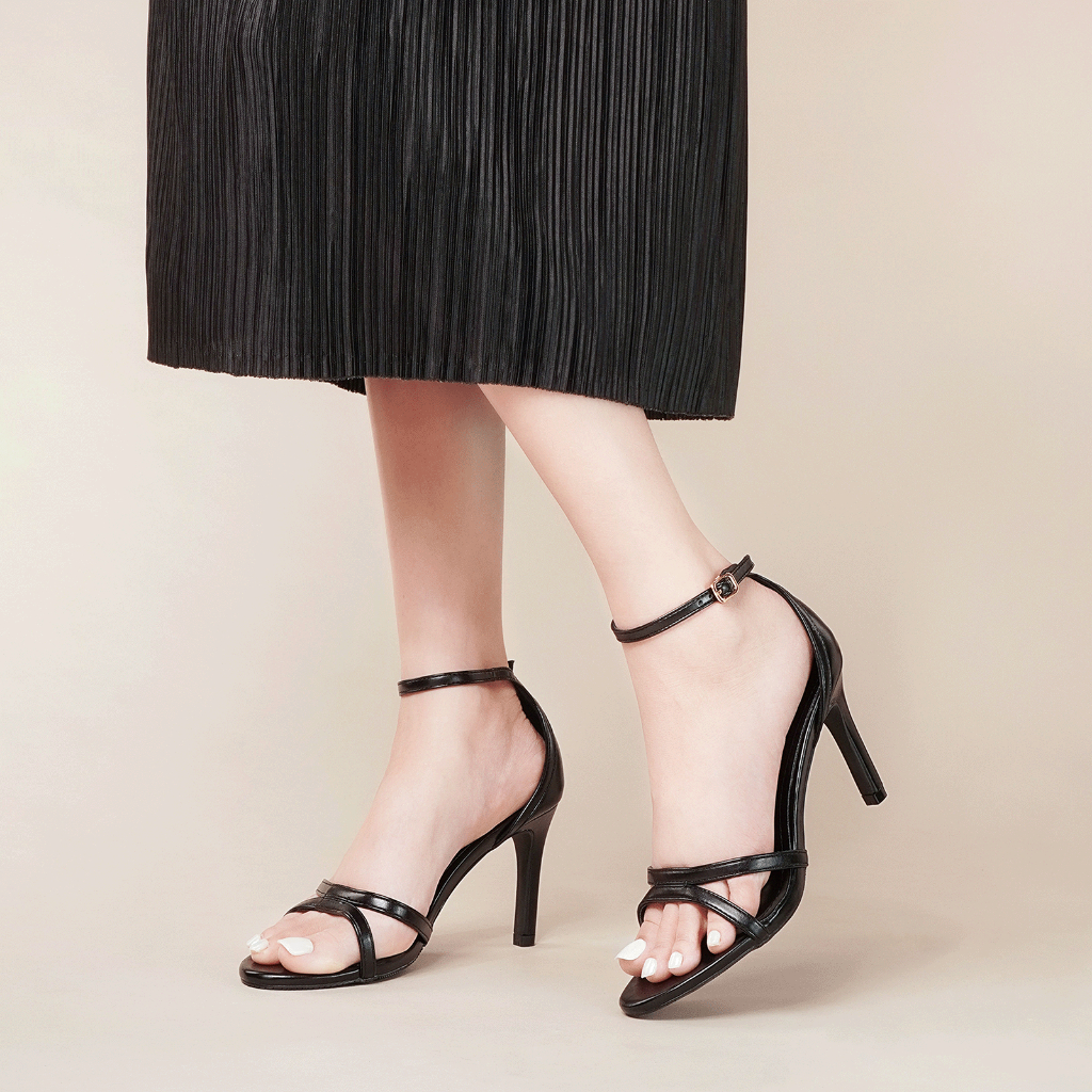 Giày sandal nữ DILY quai mảnh 2 dây basic thời trang, sandal cao gót nữ gót nhọn mũi tròn cao 8cm AA0461