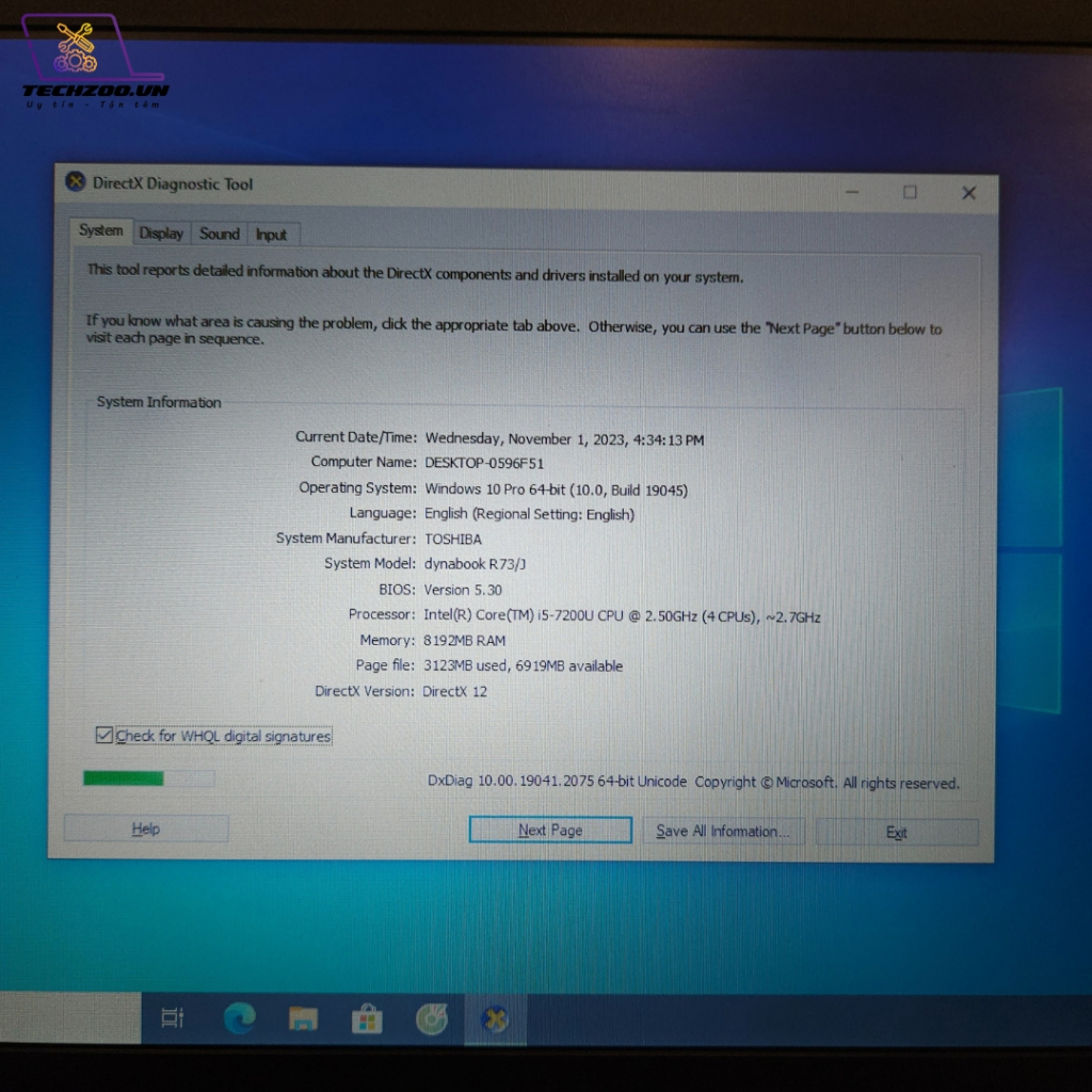 Laptop Toshiba dynabook R73 mỏng nhẹ I5-7200U/8GB/256GB/13.3 inch FHD/Pin trâu+ màn đẹp | Văn phòng, game, giải trí OK