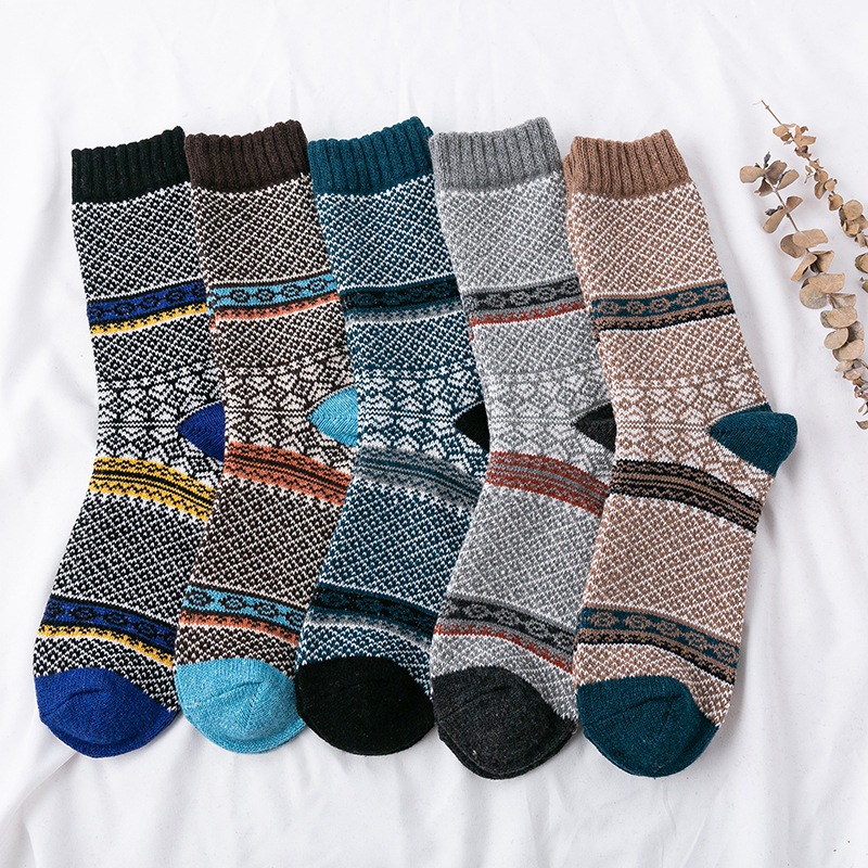 Vớ tất thổ cẩm M12 phong cách Boho giữa bắp chân