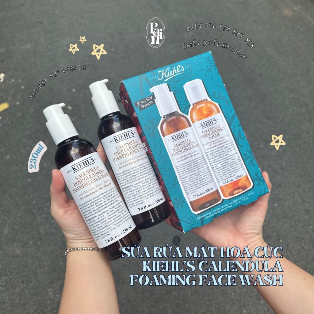 Sữa rửa mặt Kiehl hoa cúc Calendula Deep Cleansing Foaming Face Wash 230ml