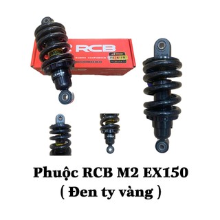 Phuộc RCB EX 150 / EX 155VA - Mẫu M2 ( Phuộc Đen Ty Vàng )