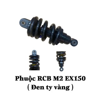 Phuộc RCB EX 150 / EX 155VA - Mẫu M2 ( Phuộc Đen Ty Vàng )