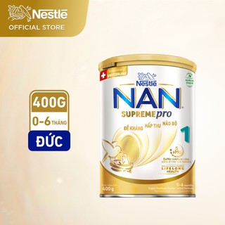 Sữa bột Nestlé NAN SUPREMEPRO 1 400g nhập khẩu Đức với 5HMO & đạm Gentle Optipro