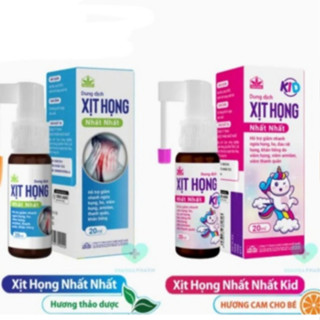 Xịt họng NHẤT NHẤT người lớn, trẻ em , hỗ trợ giảm ho, ngứa họng