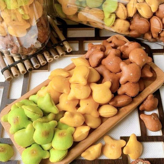 Bánh gấu nhân kem mix 3 vị loại 1 đồ ăn vặt