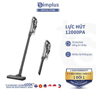 Máy Hút Bụi Cầm Tay Không Dây Simplus 12000PA, Tốc Độ Cao , Lực Hút Mạnh  - Bảo Hành 1 Năm 1 Đổi 1
