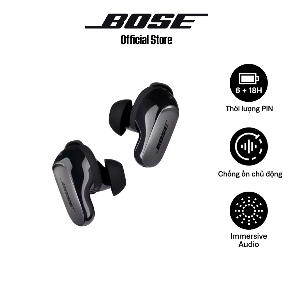 Tai nghe Bose QuietComfort Ultra Earbuds| Pin 24 giờ| Immersive Audio