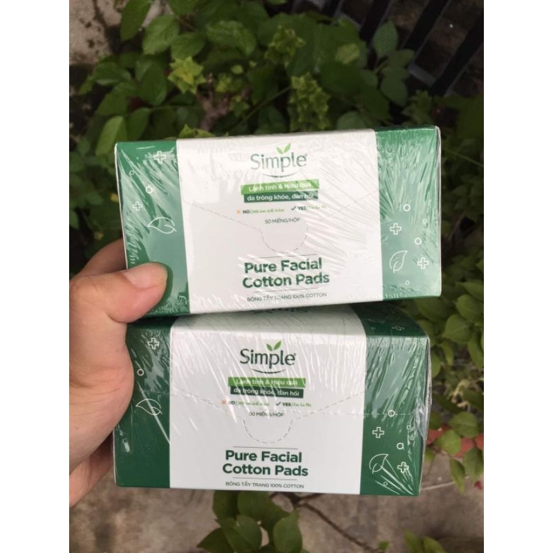 Bông tẩy trang Simple 50 miếng
