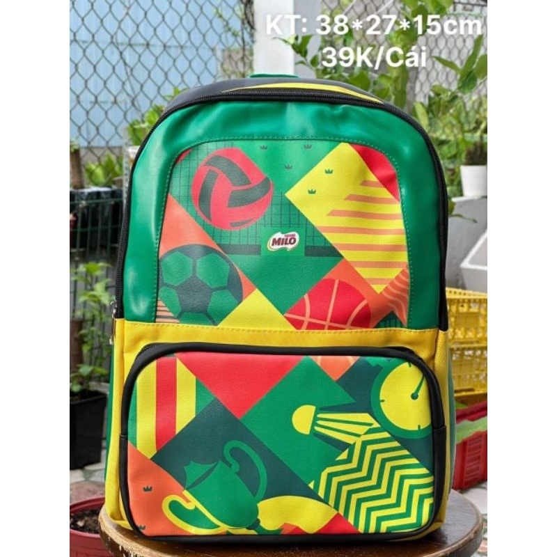 Balo Milo chất da cho bé tiểu học