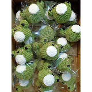 Móc khóa ếch xanh handmade siu cute