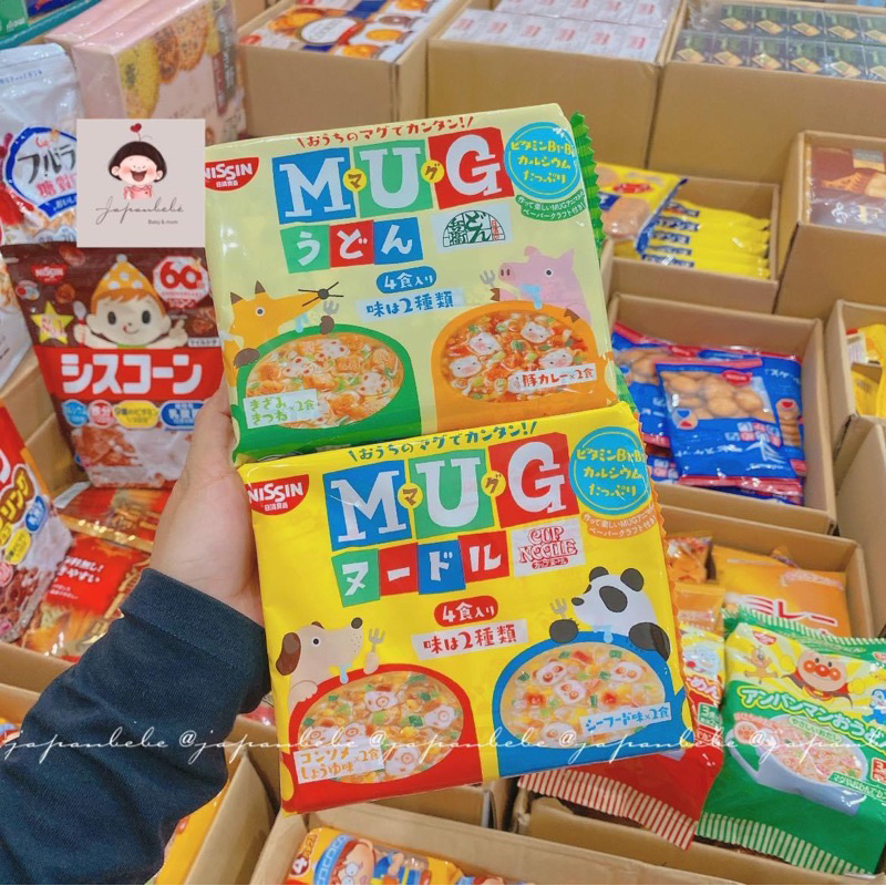 Mì MUG, Mì chú hề, Mì ăn liền cho bé từ 1 tuổi
